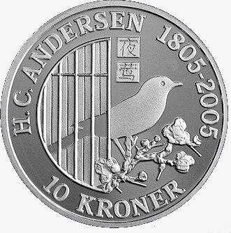 1 oz Dinamarca Ruiseñor | Plata | 2005