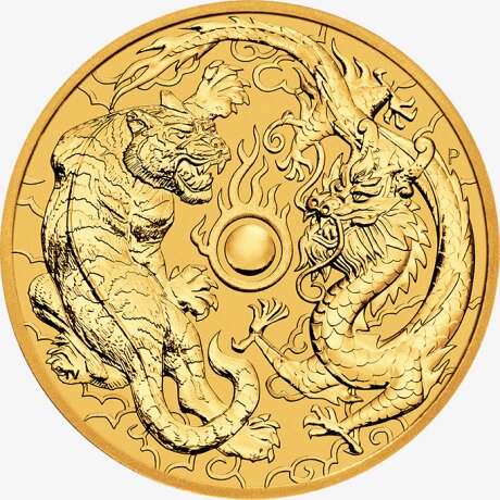 1 oz Dragon and Tiger Gold Coin (2019)