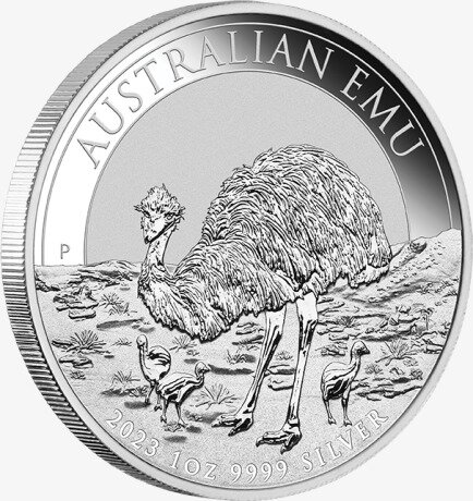 1 oz Emú Australiano d'argento (2023)