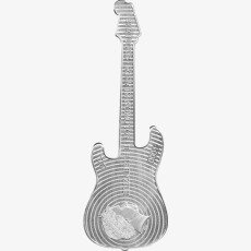 1 oz Fender Stratocaster Daphne Blue Silver Coin | 2023