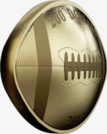 1 oz Football Coin | Gold | 2017 | Mintage only 550 pieces