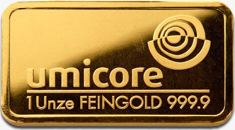 1 oz Lingot d'Or | Umicore