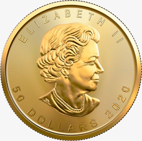 Золотая монета Канадский кленовый лист 1 унция 2020 (Maple Leaf)