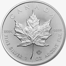 Канадский кленовый лист 1 унция 2016 Серебряная монета (Maple Leaf)
