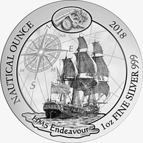 1 oz Nautische Unze 'Endeavour' Silbermünze (2018)