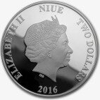 Серебряная монета Черепаха Хоксбилл Ниуэ 1 унция 2016 (Niue Hawksbill Turtle)
