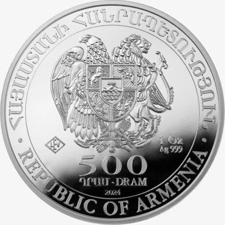 Серебряная монета Ноев Ковчег 1 унция 2024