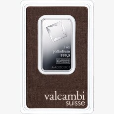 1 oz Lingot de Palladium | Valcambi