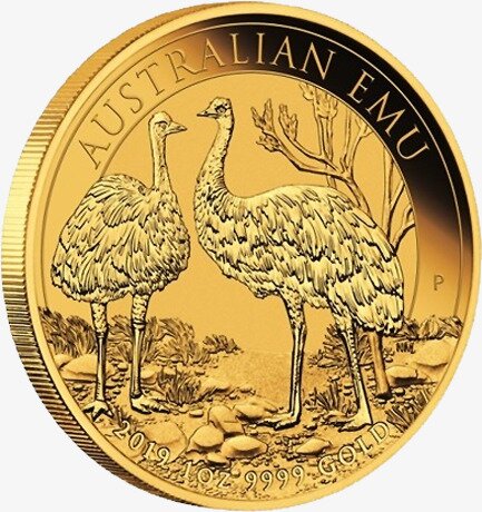 1 oz Australischer Emu Goldmünze 2019