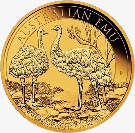 1 oz Australischer Emu Goldmünze 2019