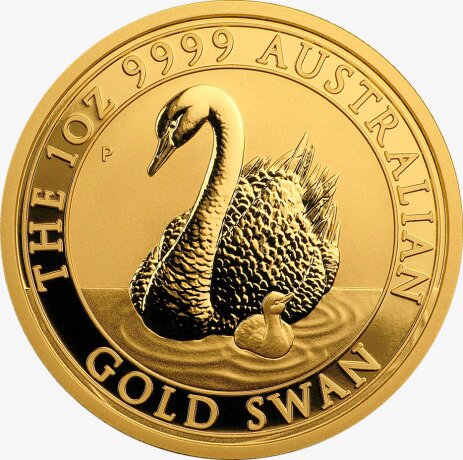 1 oz Moneta d'oro Cigno Australiano (2018)