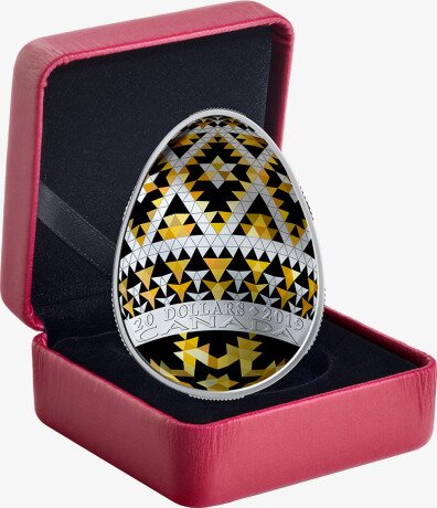 1 oz Pysanka Egg Silver Coin Proof (2019)
