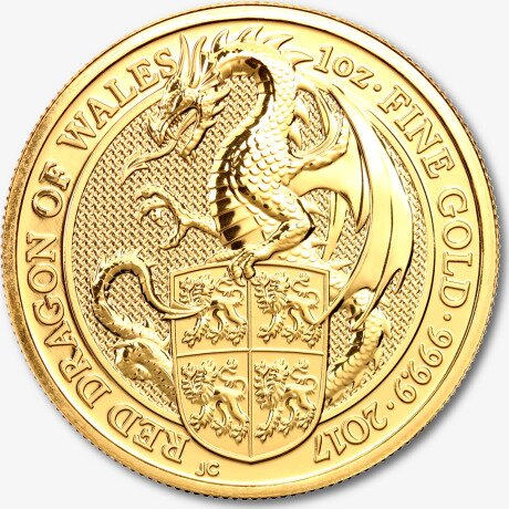 1 oz Queen's Beasts Dragon | Or | 2017