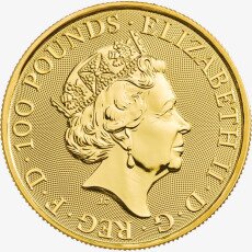 Золотая монета Сокол серии Звери Королевы 1 унция 2019 (Queen&#039;s Beasts Falcon)