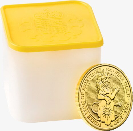 1 oz Queen's Beasts White Lion | Or | 2020