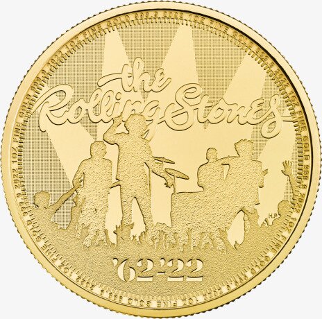 1 oz Rolling Stones Gold Coin | 2022