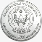 1 oz Rwanda Impala Silver Coin (2014)