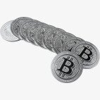 1 oz Bitcoin Plata