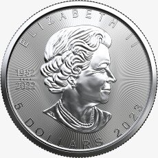 Серебряная монета Кленовый Лист 1 унция 2023 (Maple Leaf)