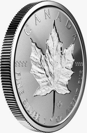 1 oz Silver Maple Leaf Incuse Coin (2018)