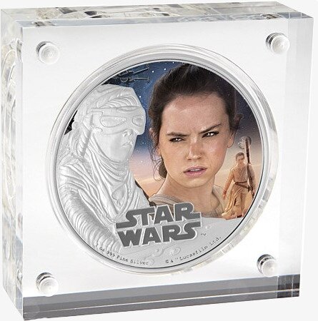 Серебряная монета Звездные Войны Пробуждение Силы - Рей™ 1 унция 2016 (STAR WARS Rey)