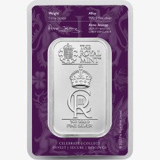 1 oz The Royal Celebration Bar Lingote de Plata | Royal Mint | 2023