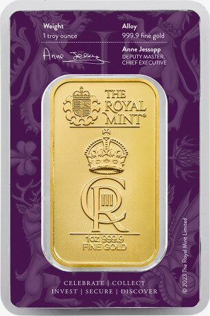 1 oz The Royal Celebration Lingote de Oro | Royal Mint