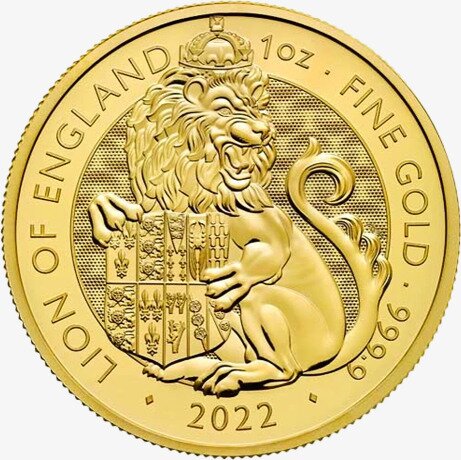 1 oz Tudor Beasts The Lion of England Gold Coin | 2022