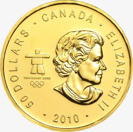 1 oz Vancouver Olympics Maple Leaf Gold Coin (2010)