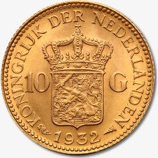 10 Niederländische Gulden Wilhelmina | Gold | 1892-1933