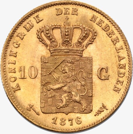 10 Dutch Guilders Willem III | Gold | 1875-1889