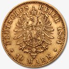 10 Mark Roi Ludwig II Bavière | Or | 1874-1886