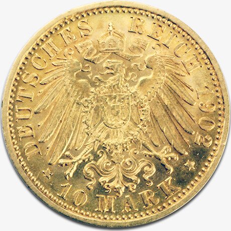10 Mark Roi Wilhelm II Wurtemberg | Or | 1890-1915