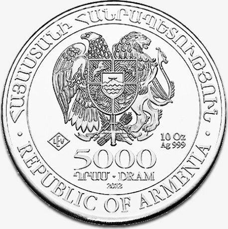 Серебряная монета Ноев Ковчег 10 унций 2012 (Noah's Ark)