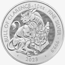 10 oz Tudor Beasts The Bull of Clarence | Argento | 2023