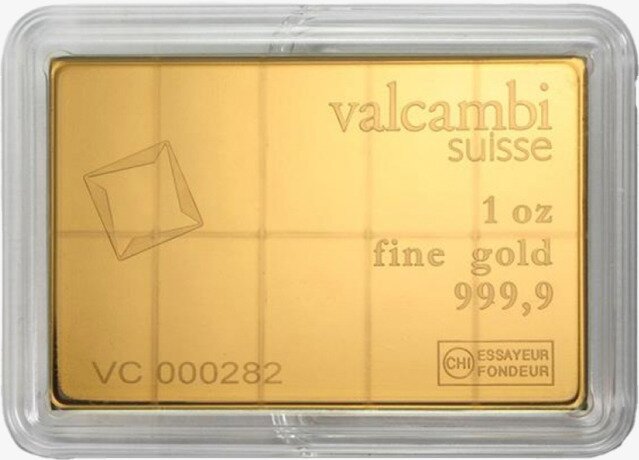 10 x 1/10 oz Lingotto d'oro CombiBar® (Valcambi)
