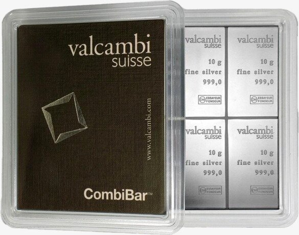 10 x 10g CombiBar® | Silver | Valcambi
