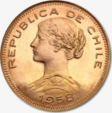 100 Pesos d'oro Cile Liberty (1895 -1980)