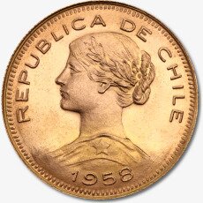 100 Pesos Chileno Liberty | Oro | 1895-1980
