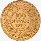 100 Tunisian Francs | Gold | 1930-1956
