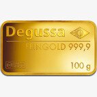 100g Gold Bar | Degussa