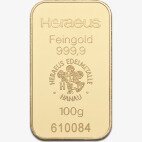 100g Goldbarren | Heraeus | geprägt