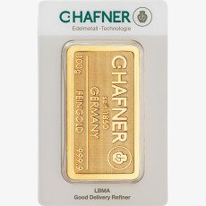 100g Gold Bar | C.Hafner | Minted