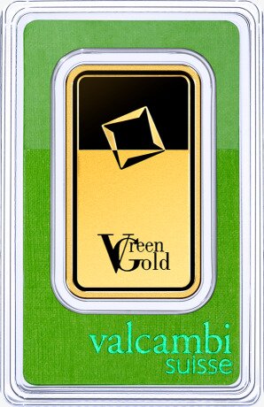 100g Lingote de Oro | Valcambi | Green Gold