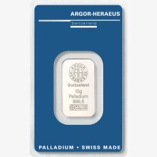 10g Lingot de Palladium | Argor-Heraeus