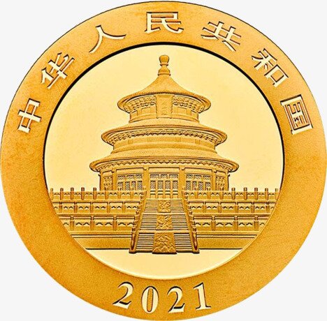 15g China Panda Gold Coin (2021)