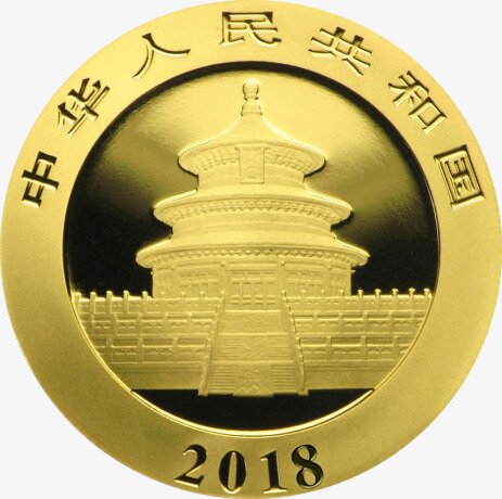 1g China Panda Gold Coin 2018