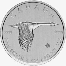 2 Uncje Gęś Kanadyjska Srebrna Moneta | 2020