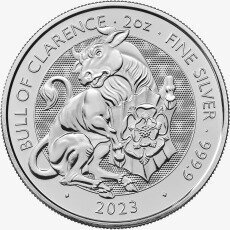 2 oz Tudor Beasts The Bull of Clarence | Argento | 2023