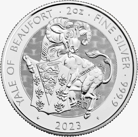 2 oz Tudor Beasts Yale of Beaufort Silver Coin | 2023